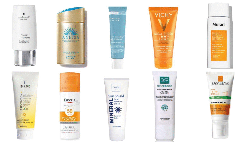 các loại kem chống nắng